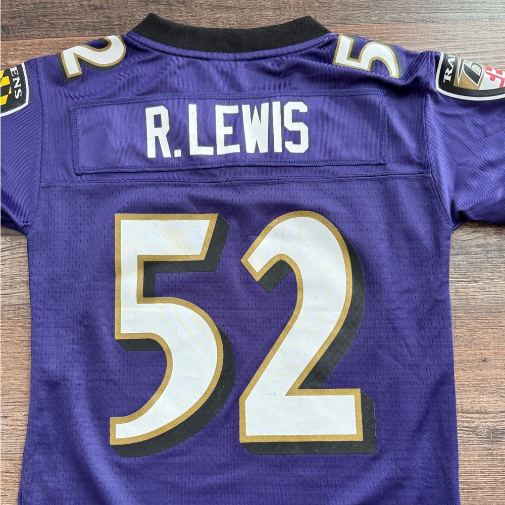 NWOT - Baltimore Ravens NFL Jerseys - #52 Ray Lewis - Purple Color - Picture 10 of 11